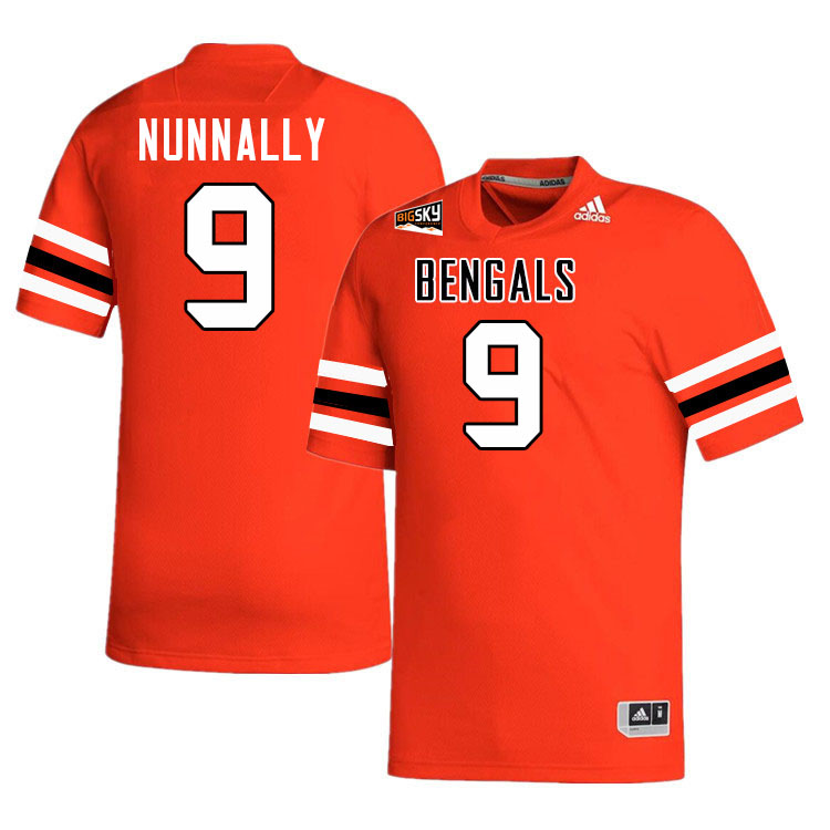 Idaho State Bengals #9 Tsion Nunnally College Football Jerseys,Uniforms Stitched-Orange